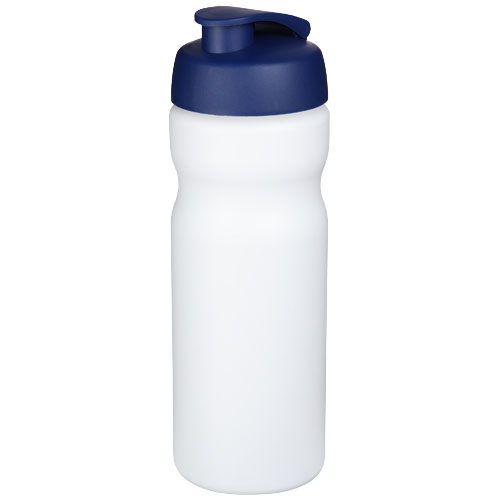 Bidon personnalisable de sport 650ml Baseline® Blanc / Bleu